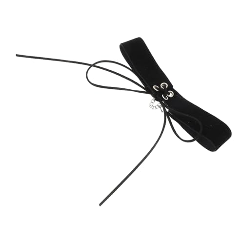 LIGIGWASH Gothic- Aus Samt Mit Schleife Verstellbare Halskette Für Damen Statement-schmuck Für Partys Und Hochzeiten Zinklegierung Anhänger von LIGIGWASH