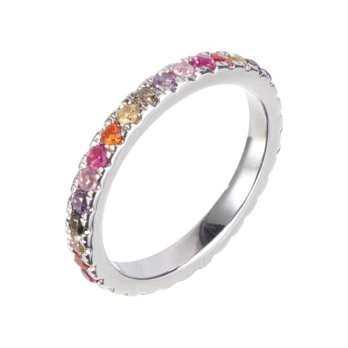 LIGIGWASH Eleganter Weißgold Verlobungsring mit Funkelndem Zirkonia Modischer Paarring für Damen und Herren Komfortabel Langlebig Stilvoller Schmuck für Alltag und Besondere Anlässe von LIGIGWASH