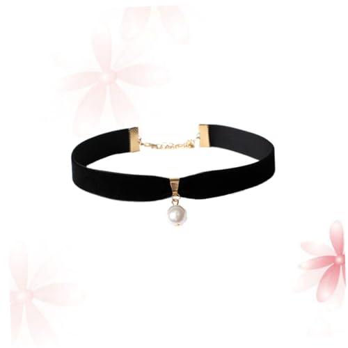 LIGIGWASH Perlen Halskette für Damen Choker Schwarzen Perlen Elegantes Schmuckstück für Hochzeiten Partys und Alltag von LIGIGWASH