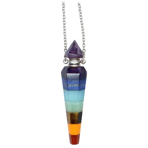 LIGIGWASH Essentielle Öl Halskette für Frauen Sechseckiger Glas Anhänger mit Parfümflasche Ätherisches Öl Diffusor Schmuck Modisches Elegantes Design Vielseitig Kombinierbar von LIGIGWASH