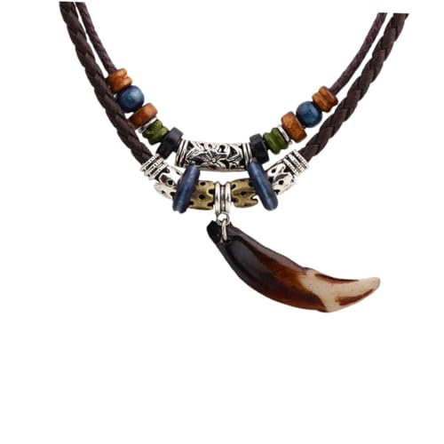 LIGIGWASH Ethno Stil Damen Halskette Vintage Pullover Kette Kreativer Anhänger Legierung Schmuck Leicht und Modisch für Frauen zu Weihnachten Valentinstag Geburtstag von LIGIGWASH