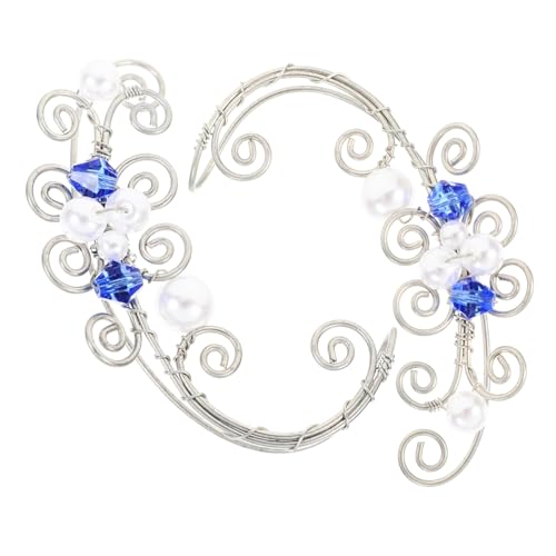 LIGIGWASH Fantasy Ohrklammern Damen Ohrschmuck Blumenmotiv Stilvolle Legierung Ohrmanschetten Non piercing Modische Ohrringe für Frauen bei Festen und Alltag von LIGIGWASH