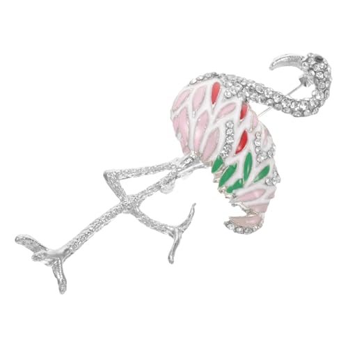 LIGIGWASH Flamingo Brosche Legierung Leichter Ansteckpin für Damen Eleganter Modeschmuck für Shirts Denimjacken Hüte und Taschen Vielseitiges Party Accessoire für Geburtstage und Feiertage von LIGIGWASH