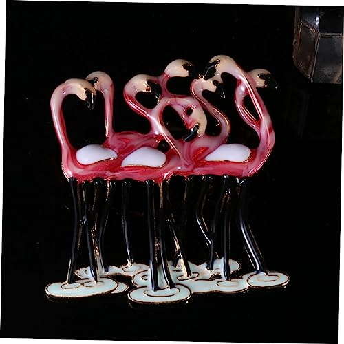 LIGIGWASH Flamingo Brosche Pin mit Funkelnden Strasssteinen Dekorative Anstecknadel für Kleidung Schal und Mantel Eleganter Schmuck für Damen Modisches Accessoire als von LIGIGWASH