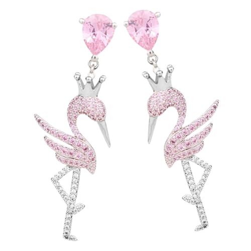 LIGIGWASH Flamingo Ohrringe Damen Hängend Tropisch Dangle Schmuck Leicht Alloy Modisch Für Alltag Party Festival von LIGIGWASH