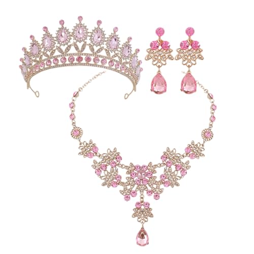 LIGIGWASH Frauen Krone Haarband Schmuckset mit Strass Halskette und Ohrringen für Hochzeiten Partys und Besondere Anlässe Brautschmuck für Mädchen und Frauen LIGIGWASH Frauen Krone Haarband Schmuckset mit Strass Halskette und Ohrringen für Hochzeiten Partys und Besondere Anlässe Brautschmuck für Mädchen und Frauen von LIGIGWASH