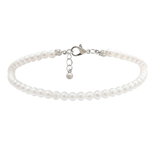 LIGIGWASH Fußkette Kunstvollen Perlen Verstellbare Fußkette für Damen Handgefertigte Ankle Chain für Sommer Schlichte Knöchelkette für Strand und Freizeitoutfits Perfektes für Frauen von LIGIGWASH