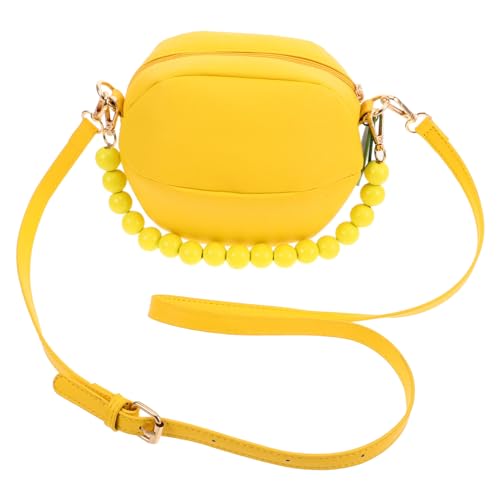 LIGIGWASH Gelbe Zitronen umhängetasche Damen Retro Schultertasche mit Frischem Sommerdesign Individuelles Modisches Accessoire für Alltag Reisen und Shopping von LIGIGWASH