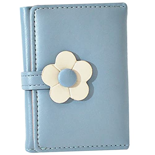LIGIGWASH Einfacher Stil Studentinnen Geldbörse Mit Blumenmuster Modische Falt-Wallet Im Koreanischen Stil Kurze Pu Geldbörse Für Mädchen von LIGIGWASH