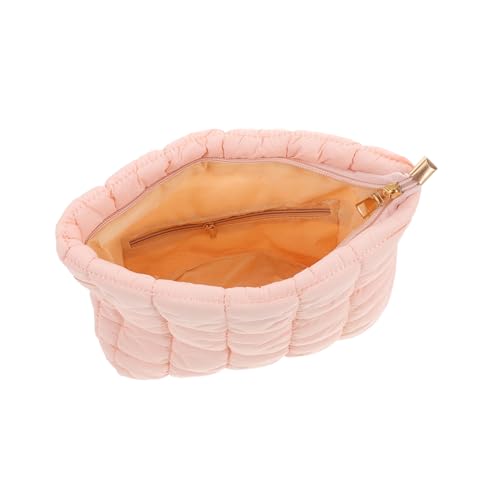 LIGIGWASH Gesteppte Puffer Kosmetiktasche Kleine Clutch Wintertasche Modisch Vielseitig Für Alltag Und Events Rosa Handtasche Elegant Feminin von LIGIGWASH
