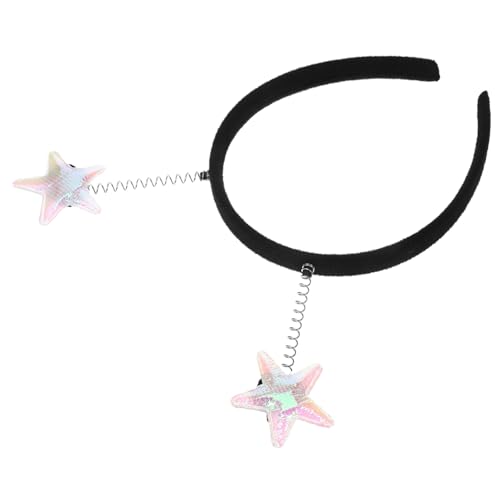 LIGIGWASH Glänzendes Stern Haarband mit Federleichtem Design Party und Festtags Stirnband für Damen und Mädchen Stabiles Accessoire für Geburtstag Hochzeit und Cosplay von LIGIGWASH