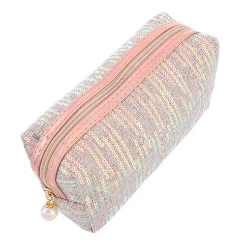 LIGIGWASH Sequin Kosmetiktasche Für Damen Große Tragbare Schminktasche Im Champagnerfarbenen Design Für Reisen Und Alltag Vielseitig Einsetzbar Für Makeup Schmuck Und Pflegeprodukte LIGIGWASH Sequin Kosmetiktasche Für Damen Große Tragbare Schminktasche Im Champagnerfarbenen Design Für Reisen Und Alltag Vielseitig Einsetzbar Für Makeup Schmuck Und Pflegeprodukte von LIGIGWASH