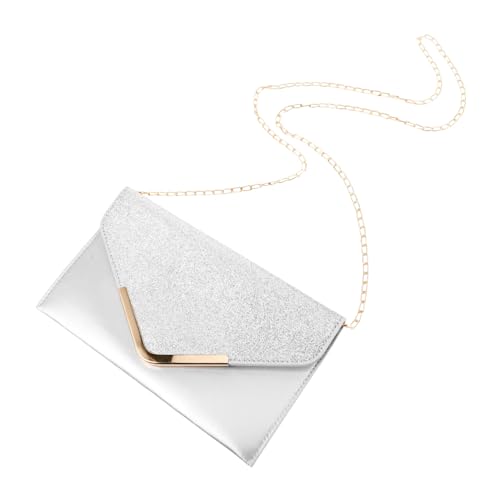 LIGIGWASH Glitzernde Damen Abendtasche Clutch mit Pailletten und Kette Handtasche für Hochzeit Party Abschlussball und Festliche Anlässe Sichere Verschlussfunktion Vielseitig und von LIGIGWASH