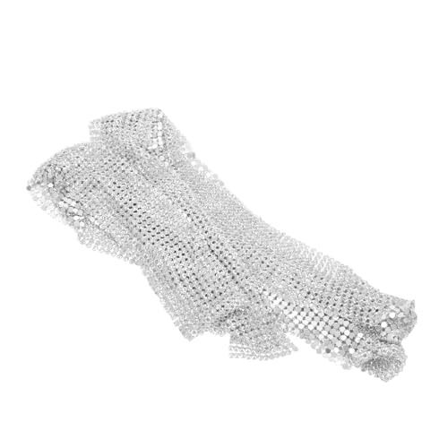 LIGIGWASH Glitzernder Silberschal Mit Pailletten Langer Partykrawatte Für Abendkleider Dünne Halstuch-verzierung Für Hochzeit Und Gesellschaftliche Anlässe von LIGIGWASH