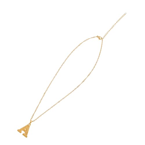 LIGIGWASH Gold Buchstaben Halskette Damen Kreativer Anhänger aus Langlebigem Material Clavicle Kette Vielseitiger Schmuck Passend zu Alltag und Festen von LIGIGWASH