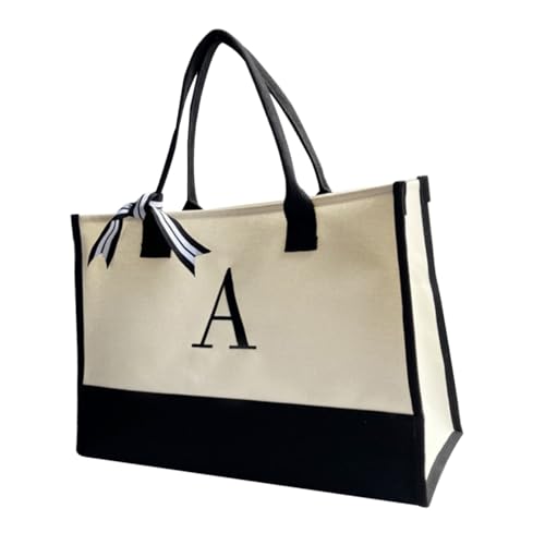 LIGIGWASH Große Canvas Tasche Damen Lässige Strandtasche mit Großem Fassungsvermögen Robuste Einkaufstasche Aus Hochwertigem Canvas Material für Alltag Reisen und Strand von LIGIGWASH