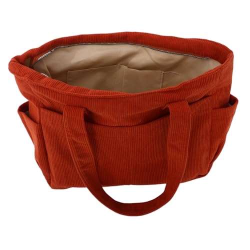 LIGIGWASH Große Canvas Umhängetasche Herren Damen Orange Langlebige Wasserabweisende Schultertasche mit Japanischem Minimalismus Vielseitig Tragbar als Crossbody und Tote für Arbeit Uni von LIGIGWASH