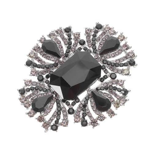 LIGIGWASH Strass-kristallblumenbrosche Für Damen Stilvolle Anstecknadel Mit Strass-dekoration Modische Kleidungsbrosche Aus Hochwertiger Legierung Blumenform Brosche Für Schal Und Mantel von LIGIGWASH