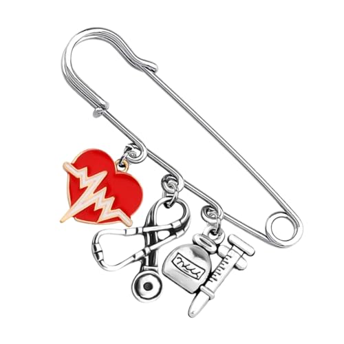 LIGIGWASH Große Nurse Broschen Anstecknadel mit Design Damen Schmucknadel für Kleidung Rucksäcke und Jacken Leichte Sicherheitsnadeln als für Frauen von LIGIGWASH