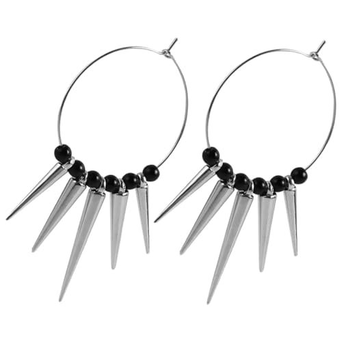 LIGIGWASH Große Runde Creolen Ohrringe Damen Punk Stil Geometrisch Modisch Geschenkidee für Freundinnen und Familie von LIGIGWASH