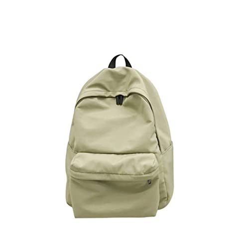 LIGIGWASH Grüner Rucksack Für Damen Und Herren Einfarbiger Studentenrucksack Mit Diebstahlschutzfunktion Und Großem Fassungsvermögen Für Telefone Schlüssel Und Lippenstift von LIGIGWASH