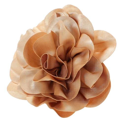 LIGIGWASH Handgefertigte Große Stoffblumen brosche mit Ausgefallenem Design Gelbe Anstecknadel für Damenkleidung Vielseitiges Modeaccessoire für Hochzeiten Partys und Formelle Anlässe von LIGIGWASH