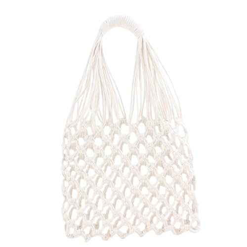 LIGIGWASH Handgefertigte Handgewebte Weiße Strohtasche Langlebige Strand und Umhängetasche für Damen Geräumig Einzigartiges Design Vielseitig für Alltag und von LIGIGWASH