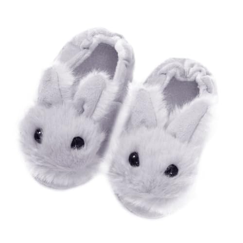 LIGIGWASH Hausschuhe Warm Winter Flauschige Kaninchen Pantoffeln Rutschfest Weiche Kuschelige Haus Schuhe für Kindergarten und Zuhause von LIGIGWASH