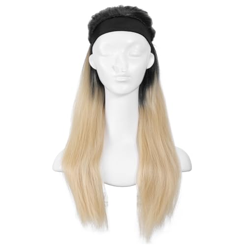 LIGIGWASH Headband Wig für Frauen Lange Gerade Synthetische Haare Tanglefrei Schnelles Styling Robustes Material Vielseitig für Alltag Party Halloween Cosplay von LIGIGWASH