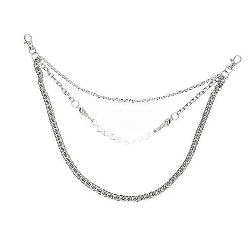 LIGIGWASH Herren Hosenkette aus Robustem Metall mit Modischem Schädel Design Stylisches Hip Hop Jeans Accessoire Langlebige und Vielseitige Pant Chain für Outfits von LIGIGWASH