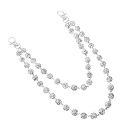 LIGIGWASH Herren Hosenkette mit Funkelnden Strasssteinen Mehrlagige Hip Hop Jeans Wallet Chain Stylische Punk Gürtelkette für Party Streetwear und Alltag Strapazierfähiges Accessoire für von LIGIGWASH