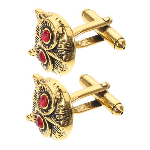 LIGIGWASH Herren Manschettenknöpfe Eulen Design aus Robustem Legierungsmetall Stilvolle Französische Hemd Sleeve Cufflinks für Business Hochzeit und Formelle Anlässe von LIGIGWASH