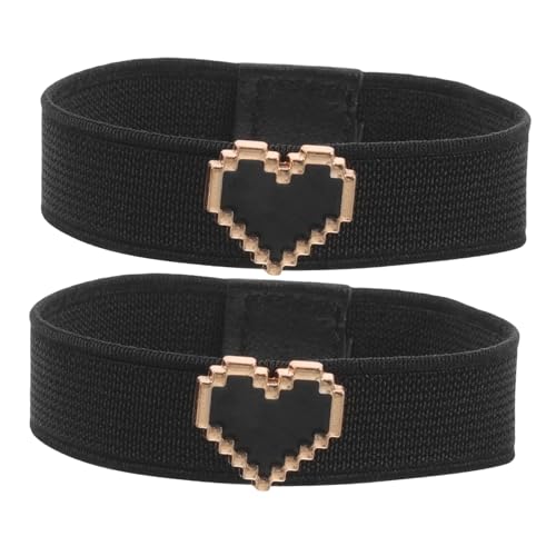 LIGIGWASH Herzperl Ersatz Schuhriemen Elastische Anti Lose Knöchelriemen für Mädchen Dekorativ Transparent Flache Schuhe von LIGIGWASH