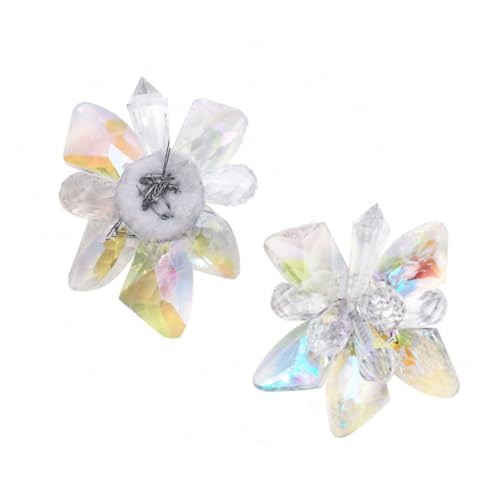 LIGIGWASH Hochwertige Schuhclips mit Kristallblumen Dekoration für Brautschuhe Vielseitig Einsetzbar für Pumps Sandalen Boots Accessoires für Hochzeit Party und Besondere Anlässe von LIGIGWASH