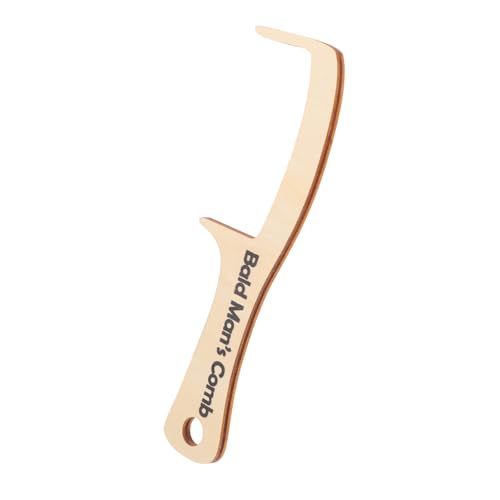 LIGIGWASH Holzkamm Für Glatzköpfe Haarbürste Aus Holz Schnurrbartkamm Für Männer Pflegekamm Für Kopfhaut Witziges Für Barbouristen von LIGIGWASH