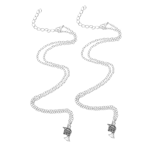 LIGIGWASH Horn Anhänger Halskette für Frauen und Männer Charm Halskette mit Waldhorn Pendant Musikalisches Schmuckstück für Musikliebhaber Geschenkidee für Musikfans von LIGIGWASH