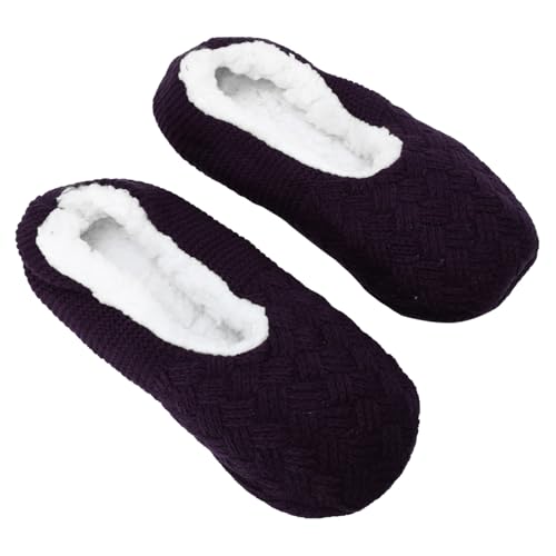 LIGIGWASH Indoor Hausschuhe Damen Kuschelig Warme Sockenschuhe mit Rutschfester Sohle Herbst Winter Weiche Haushaltsschuhe für Zuhause Schlafzimmer und Büro von LIGIGWASH