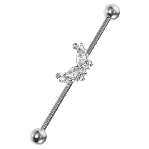 LIGIGWASH Industrieller Piercing Schmuck Ohrstecker Schmetterling Stab Leicht Elegant Damen Piercing Ohrschmuck Alltag von LIGIGWASH