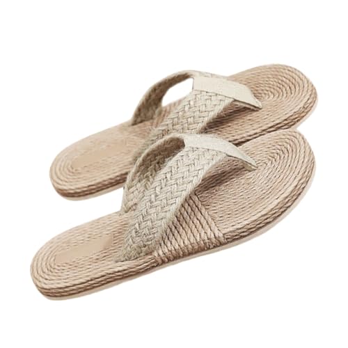 LIGIGWASH Japanische Stil Hausschuhe Retro Sandalen Flache Sohle Sommer Indoor Slippers Damen Herren Komfortable Leichte Wohnschuhe LIGIGWASH Japanische Stil Hausschuhe Retro Sandalen Flache Sohle Sommer Indoor Slippers Damen Herren Komfortable Leichte Wohnschuhe von LIGIGWASH