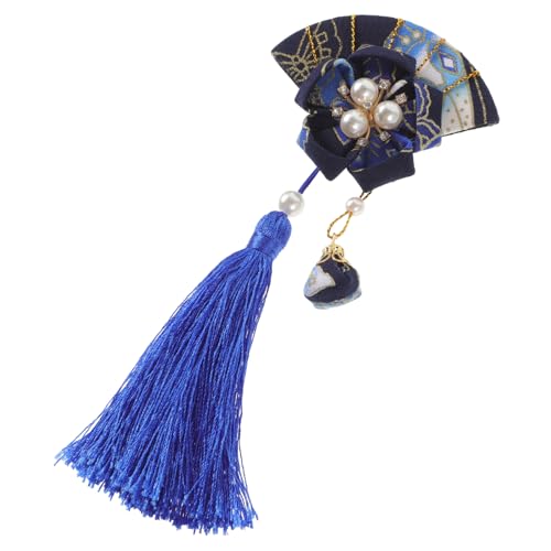 LIGIGWASH Japanischer Fächer Haarclip mit Quaste für Damen Traditionelles Haarschmuck Accessoire für Kimono und Besondere Anlässe für Hochzeiten und Festivals von LIGIGWASH