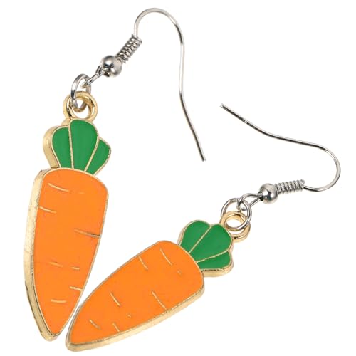 LIGIGWASH Karottenohrringe Für Damen Legierungsohrringe in Karottenform Ohrringe Für Täglichen Gebrauch Und Partys Ohrringgeschenk Für Frauen Und Freundinnen von LIGIGWASH