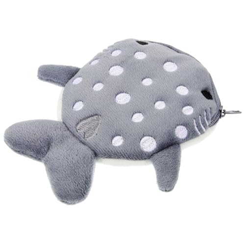 LIGIGWASH Karton Plüsch Münzbeutel Niedliche Kleine Geldbörse mit Reißverschluss für Schlüssel Kleingeld und Essentials Perfektes Zubehör für Erwachsene von LIGIGWASH