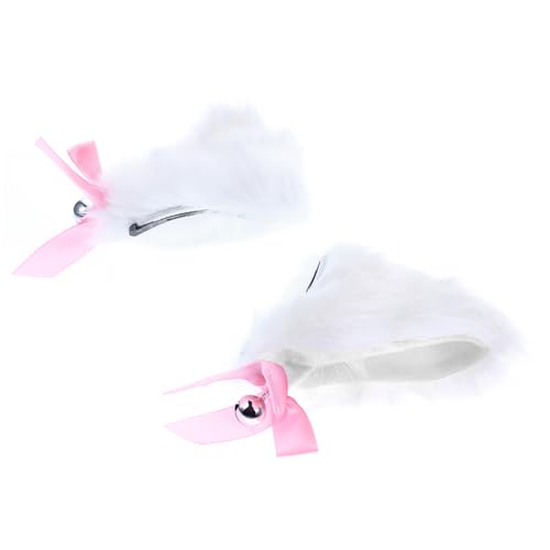 LIGIGWASH Katzenohren Haarklammer Flauschig Niedliches Cosplay Haar Accessoire Geeignet für Party Karneval Fasching Halloween Damen und Katzenliebhaber von LIGIGWASH