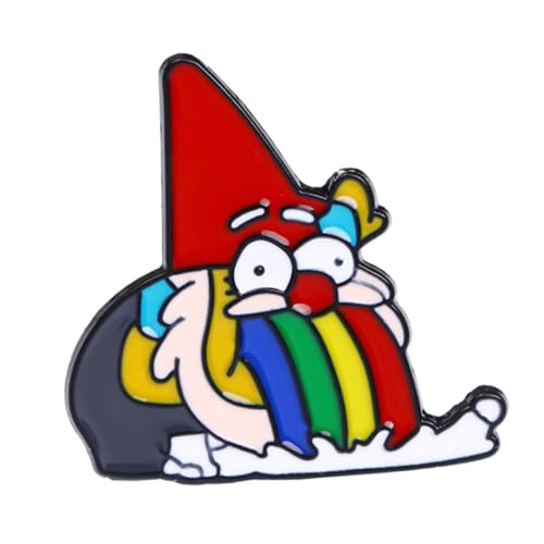 LIGIGWASH Kreative Unisex Brosche aus Robustem Legierungsmetall Dekorativer Anstecker für Kleidung Taschen und Schals Leichtes Modisches Accessoire für Alltag und Party Einzigartiges von LIGIGWASH