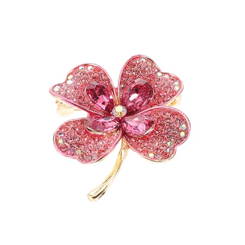 LIGIGWASH Kristallbrosche Vierblättriges Kleeblatt Strass Anstecknadel Damen Schmuck Minimalistischer Glücksbringer für Alltag Hochzeit Party und LIGIGWASH Kristallbrosche Vierblättriges Kleeblatt Strass Anstecknadel Damen Schmuck Minimalistischer Glücksbringer für Alltag Hochzeit Party und von LIGIGWASH