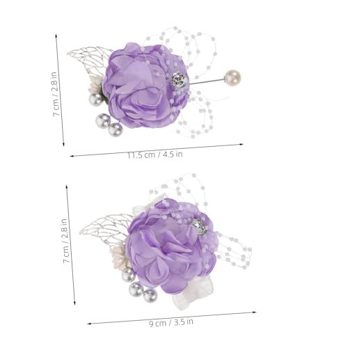 LIGIGWASH Künstliches Braut Handgelenk Corsage und Boutonniere Set Romantische Hochzeitsblumen für Braut Bräutigam und Brautjungfern Vielseitige Schmuckdekoration für Hochzeiten und von LIGIGWASH