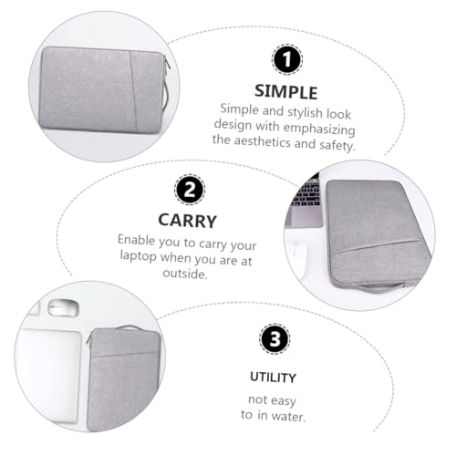 LIGIGWASH Laptop Sleeve Schutzhülle Hülle Filz Notebook Tasche mit Flauschigem Innenfutter Kratzfest Stoßdämpfend für Damen und Herren Tragetasche mit Präziser Verarbeitung von LIGIGWASH