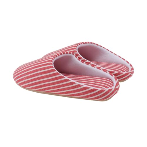 LIGIGWASH Leichte Baumwoll Hausschuhe mit Flauschigem Innenfutter Rutschfeste Atmungsaktive Unisex Pantoffeln für Herbst und Winter S Bequeme Indoor Hüttenschuhe von LIGIGWASH