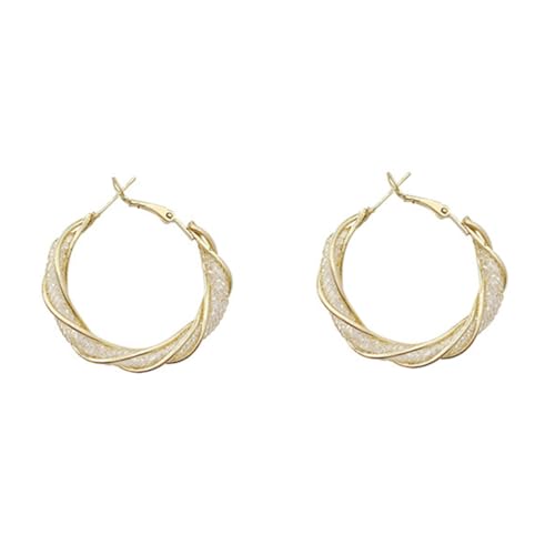 LIGIGWASH Leichte Hohle Creolen Ohrringe für Damen Kleine Statement Hoops aus Kupfer Modeschmuck Ohrhänger Geeignet für Arbeit Party Alltag und Besondere Anlässe von LIGIGWASH