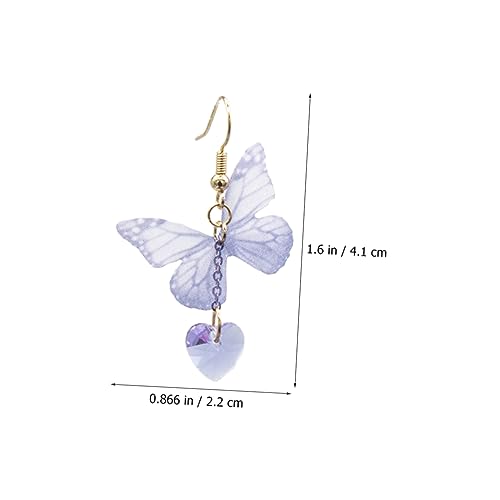 LIGIGWASH Leichte Ohrringe aus Stoff Filigrane Damen Baumelohrringe Hautfreundlich Modisch für Hochzeit Party Geeignet von LIGIGWASH